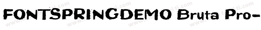 FONTSPRINGDEMO Bruta Pro字体转换